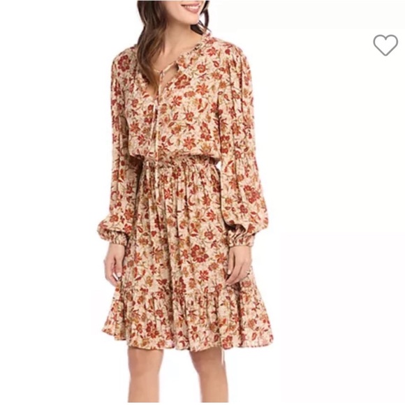 Karen Kane 100% Viscose Midi Boho Dress - Picture 4 of 13